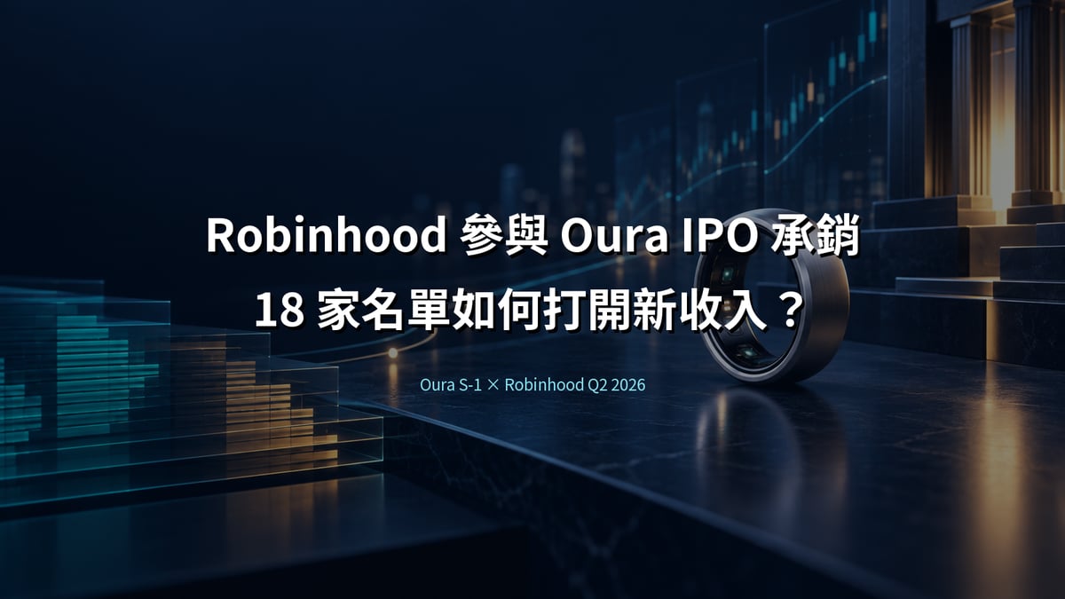Robinhood 參與 Oura IPO 承銷的金融科技情境圖