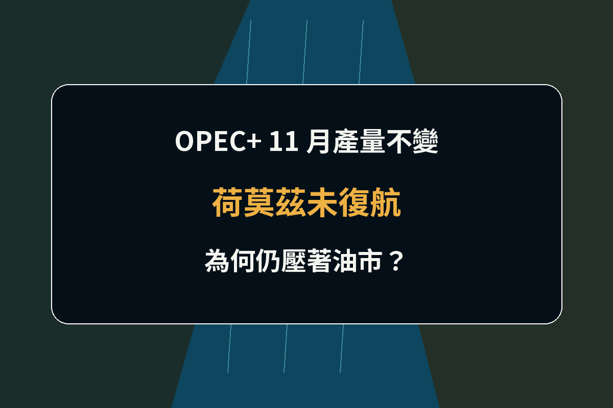 荷莫茲海峽油輪與輸油路線背景上的 OPEC+ 產量分析封面