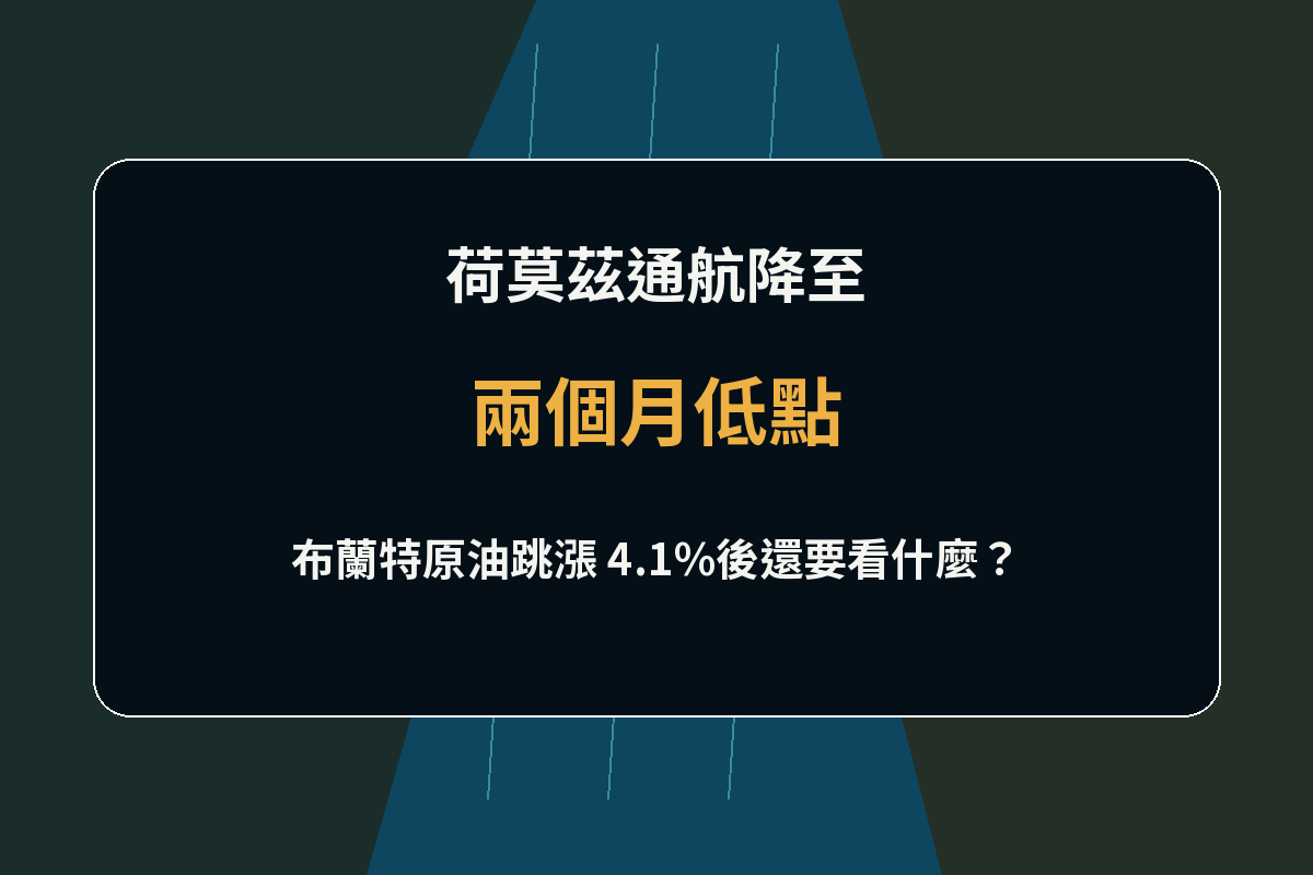 荷莫茲海峽油輪與通航下降、油價跳漲分析封面