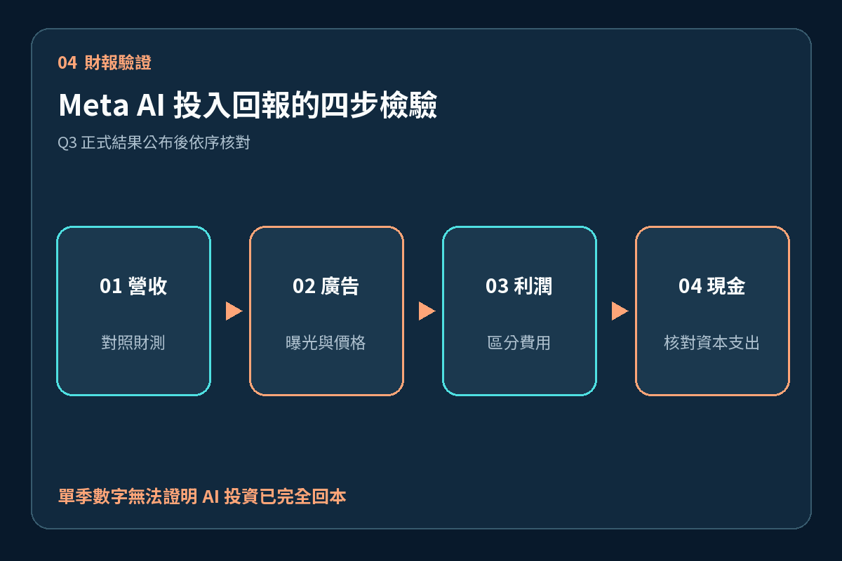 Meta Q3 財報驗證營收廣告費用與現金流的四項順序