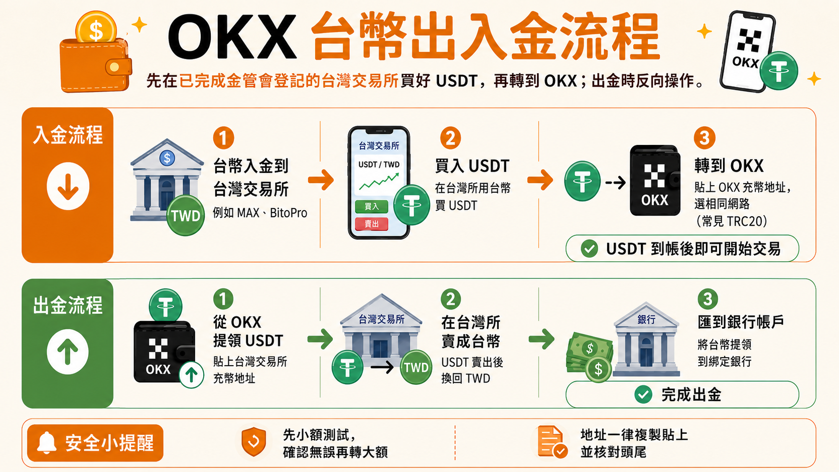 OKX台幣出入金流程