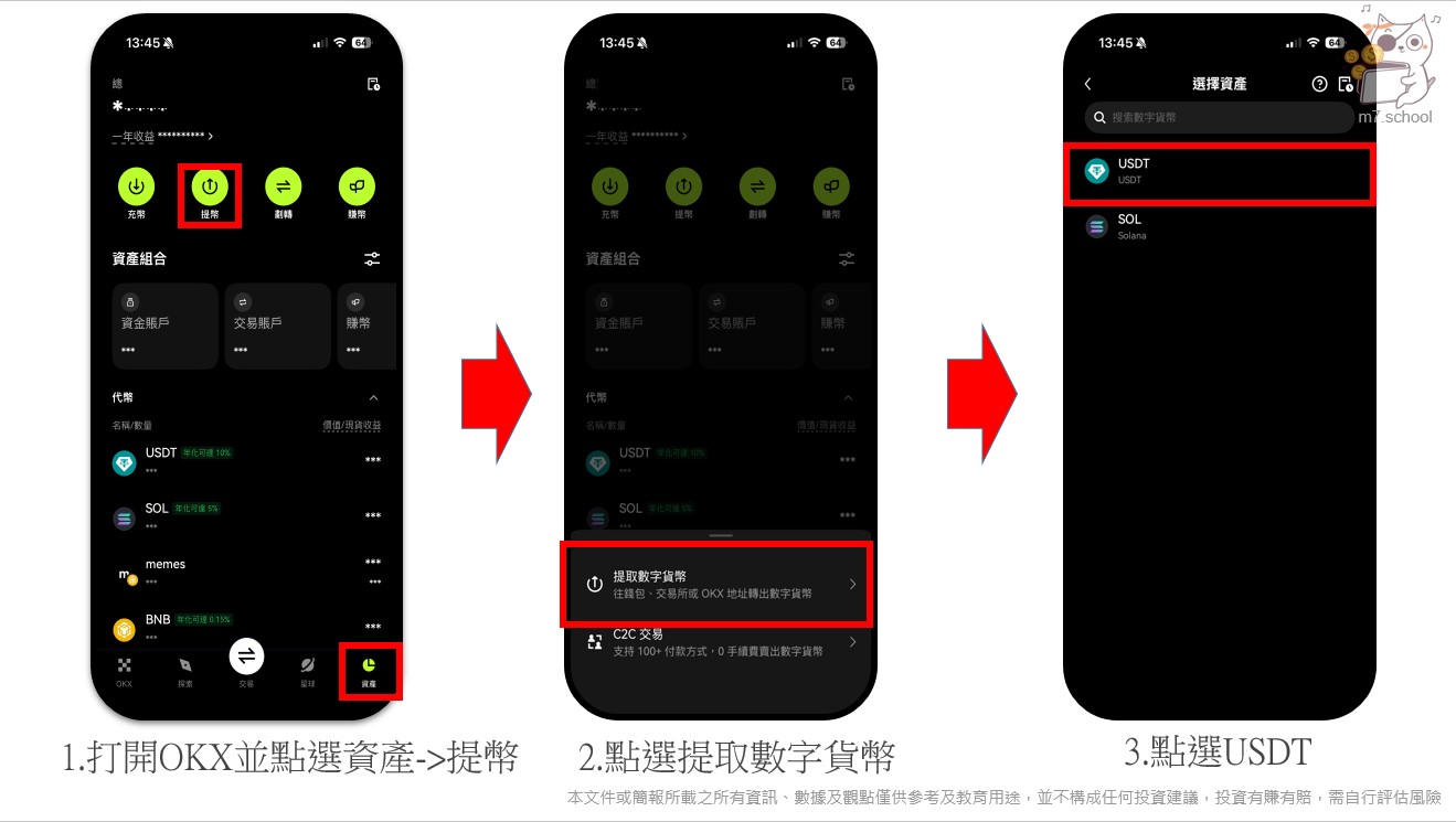 從OKX提出 USDT到台灣交易所流程