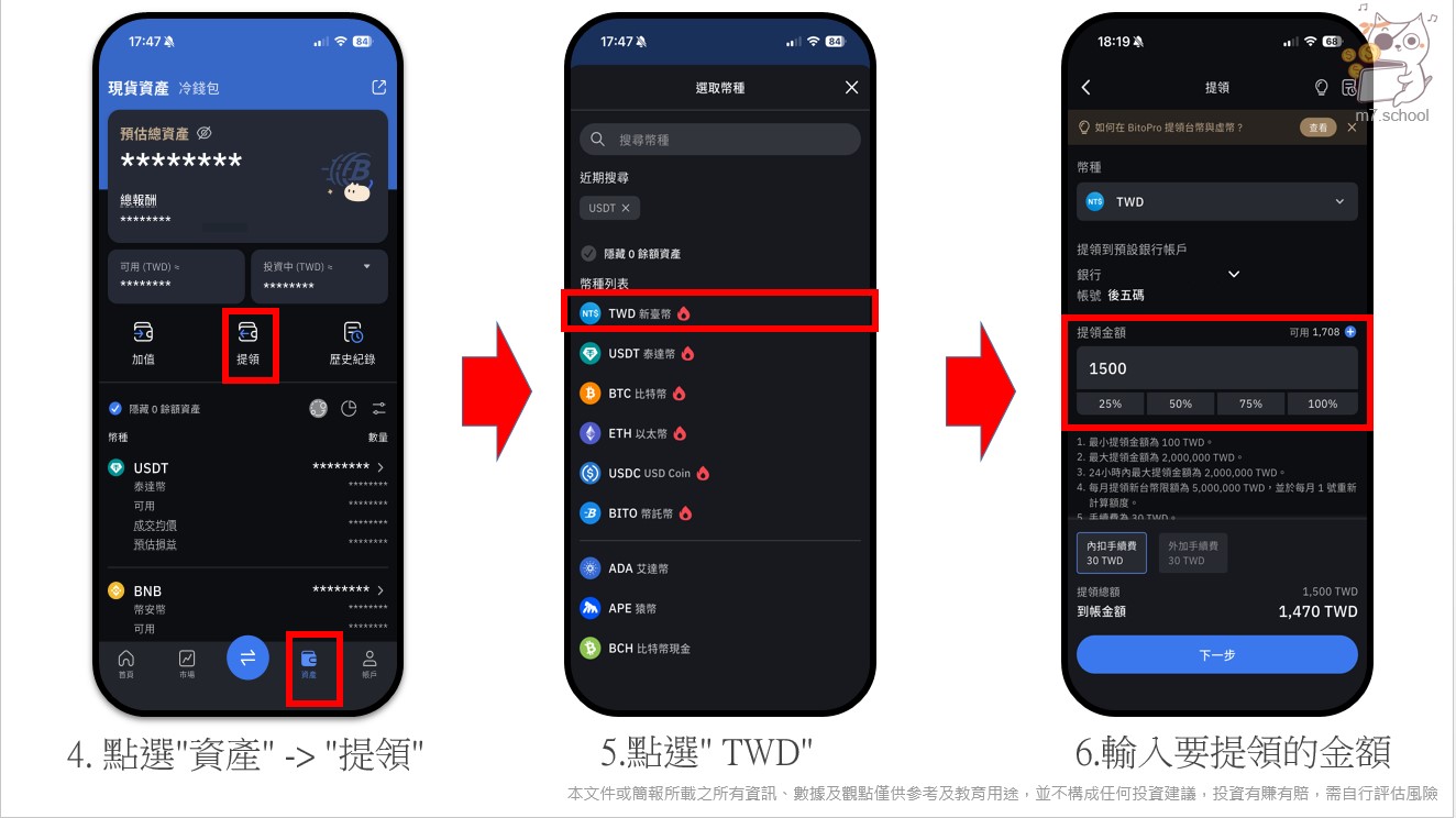 在台灣交易所提領台幣到你綁定的銀行帳戶
