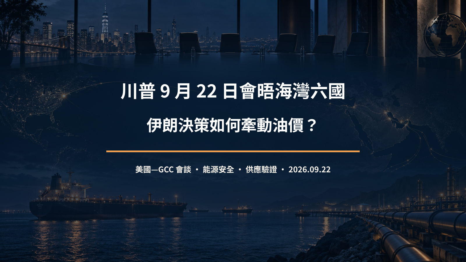 川普會晤海灣六國與伊朗油價風險分析封面
