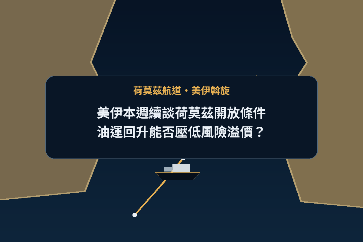 荷莫茲海峽油輪航線與美伊談判主題封面