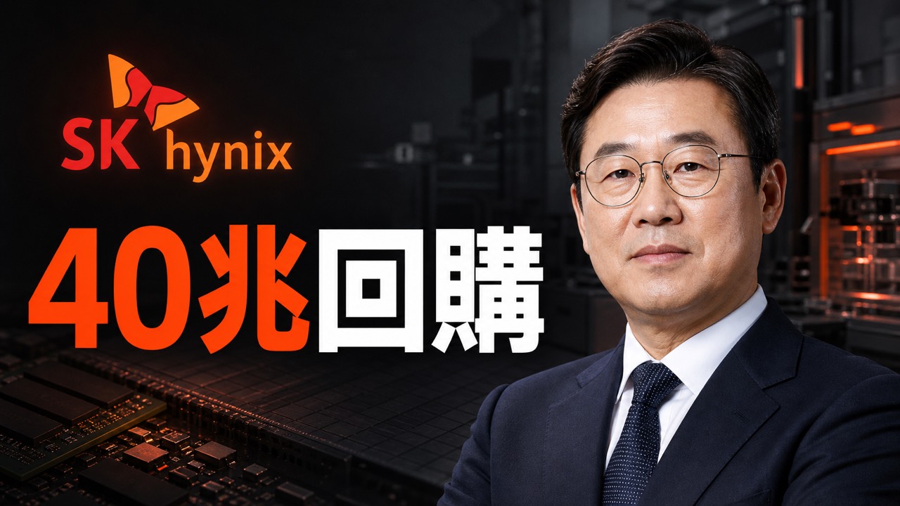 SK海力士執行長與40兆韓元回購大字封面